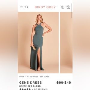 Sexy bridesmaid dress green